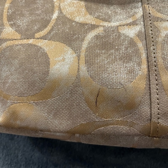 Coach Chelsea Gold Patina Purse - Picture 7 of 8